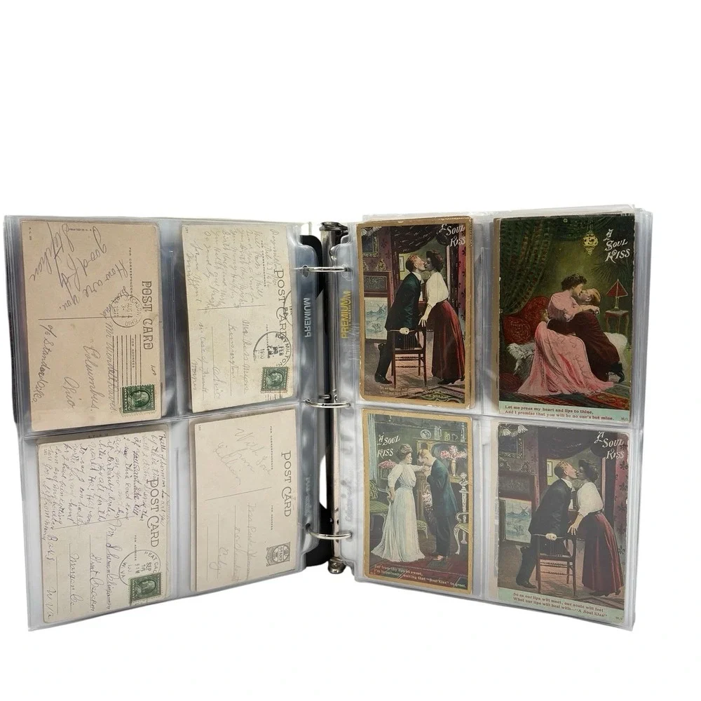 Lot Of 196 Vintage Couples Story Series Postcards Romance/Romantic